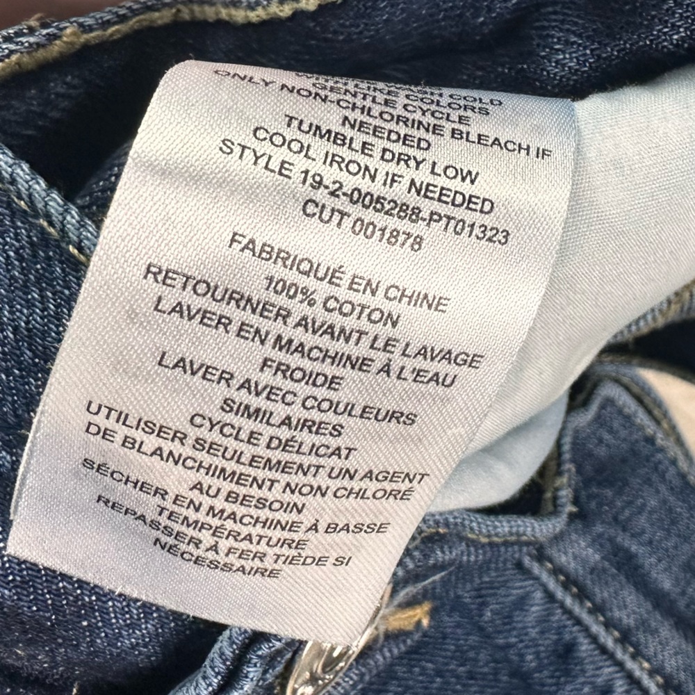 Current/Elliott Medium Wash Exposed Button Fly Cr… - image 7